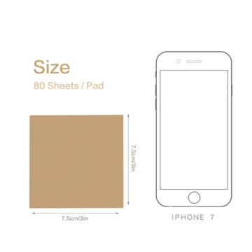 NatureTouch Sticky Notes 6 Packs Eco-Friendly Memo Pads