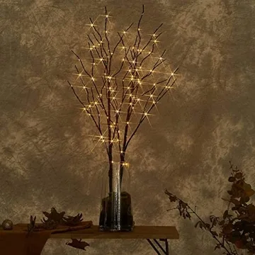 Fudios Lighted Willow Branches 100 LED Timed Decor