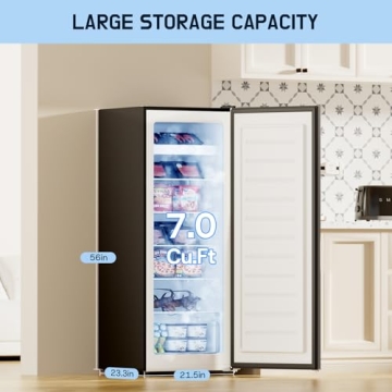 Upstreman 7.0 Cu.Ft Large Capacity Upright Freezer