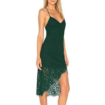 Elegant AOOKSMERY Spaghetti Strap Cocktail Dress for Women