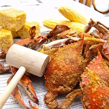 Maine Man Seafood Crab Mallets Set of 4 Durable Hardwood