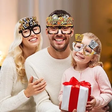 Exciting 2025 New Years Glasses 9pcs for Festive Celebrations