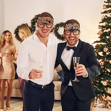 Exciting 2025 New Years Glasses 9pcs for Festive Celebrations