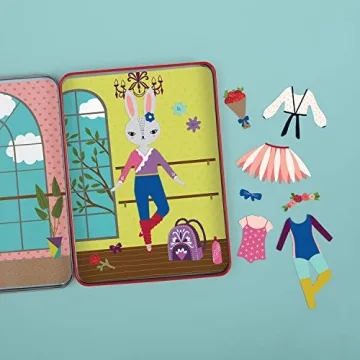 Mudpuppy Woodland Ballet Magnetic Dress-Up Set for Kids