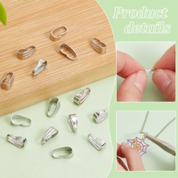 Quality 200 Pcs Snap Bail Hooks for Jewelry Making