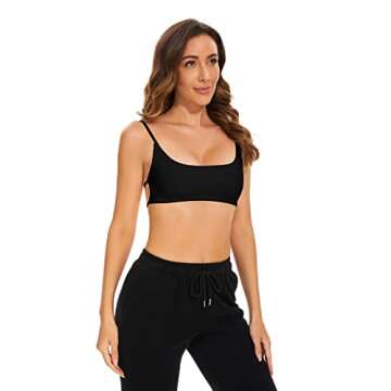 MISSACTIVER Women's Stylish Backless Crop Top for Activewear