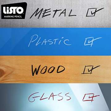 Listo 1620 White China Markers - Versatile Marking Solutions