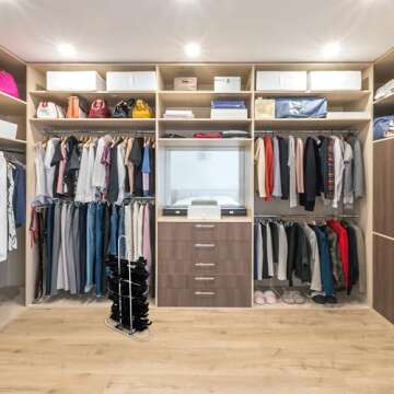 Victory Display Chrome Plated Metal Hanger Stacker - Hanger Holder Stand - Holds 50-70 Hangers - Apartment Essentials & Dorm Room Organizer and Storage - Space Saving Laundry Clothes Hanger Rack