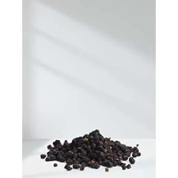 Horbäach Elderberries Dried Organic | 1 lb Bulk Bag | Whole European | Non-GMO, Gluten Free | Sambucus Nigra