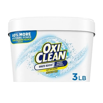 OxiClean White Revive Laundry Whitener & Stain Remover Powder - 3 lb, Chlorine-Free