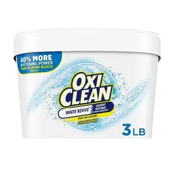 OxiClean White Revive Laundry Whitener & Stain Remover Powder - 3 lb, Chlorine-Free