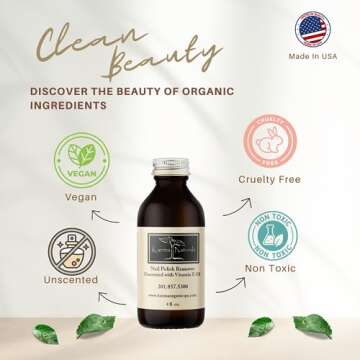 Karma Organic Nail Polish Remover Unscented & Vegan - 4 oz