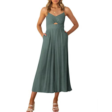 Stylish ANRABESS Summer Jumpsuit with Cutout Design and Pockets