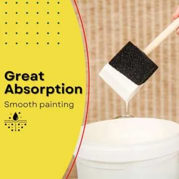 PANCLUB Foam Paint Brush Set - 20 Pack for Art & Crafts