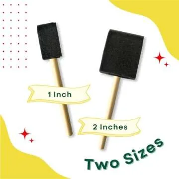 PANCLUB Foam Paint Brush Set - 20 Pack for Art & Crafts
