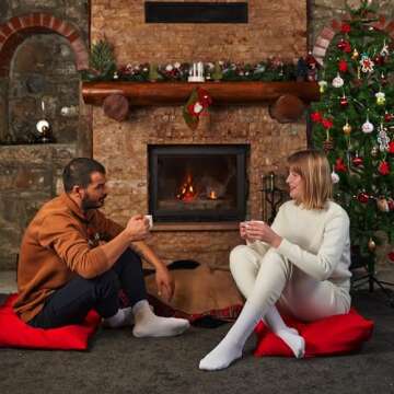 GoWith Natural 97% Cotton Crew Socks - Comfortable Unisex Wear