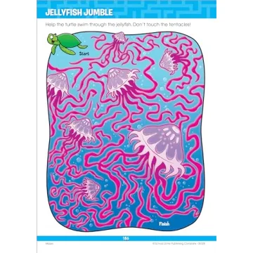 School Zone Big Mazes Workbook for Ages 6-8 - Fun Learning