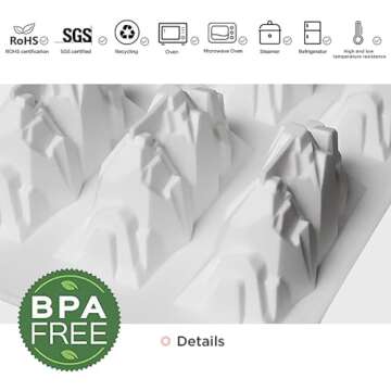 OCPO KITCHEN Silicone Molds for Baking 3D Cakes