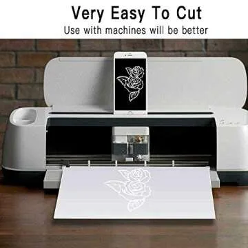 EGOSKY 15 Pack 6 Mil Mylar Sheets, 12 x 12inch Clear Blank PET Blank Stencil Material, Make Your Own Stencil Compatible Vinyl Cutting Maching