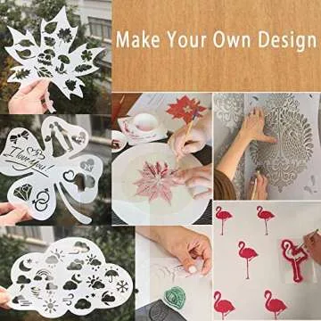 EGOSKY 15 Pack 6 Mil Mylar Sheets, 12 x 12inch Clear Blank PET Blank Stencil Material, Make Your Own Stencil Compatible Vinyl Cutting Maching