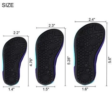 TAGVO Baby Boys Girls Water Shoes, Non-Slip Swim Shoes Barefoot Skin Aqua Socks for Beach Swim Pool Toddler Kids