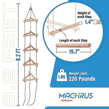 Swingan Triangle Climbing Rope Ladder for Kids - Fun & Safe Adventure