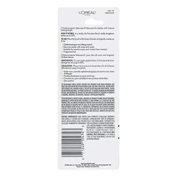 L'Oréal Paris Telescopic Mascara Pack of 2 Blackest Black