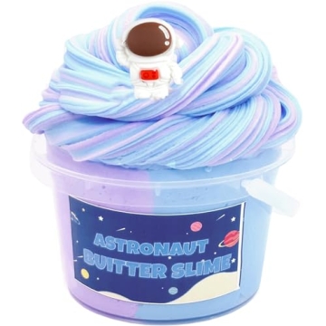 Blue Cake Slime Kit for Kids - Non Sticky & Super Soft