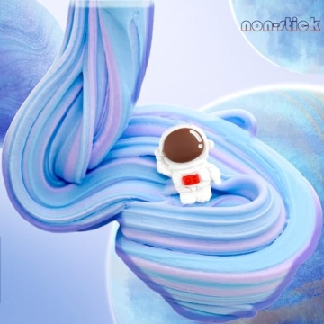 Blue Cake Slime Kit for Kids - Non Sticky & Super Soft