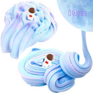 Blue Cake Slime Kit for Kids - Non Sticky & Super Soft