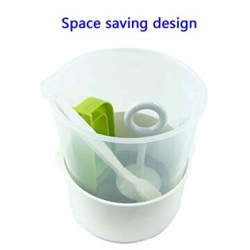 Multiple Usage Food Strainer, Nut Milk Bag Replacement, Yogurt Strainer, Food Grade Polycarbonate And Stainless Steel Mesh BPA-Free, Nut Milk/Soy Milk/Juice/Tea Filter