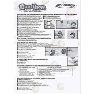 Gazillion Bubbles Hurricane Machine - Fun for All Ages