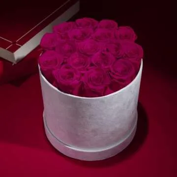 Forever Real Preserved Roses in Suede Box - Lasting Beauty