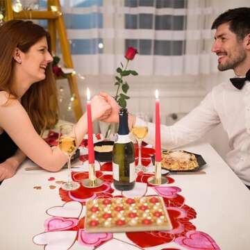 Wehhbtye Valentine's Day Table Runner - 69x15 Inch Love Decor