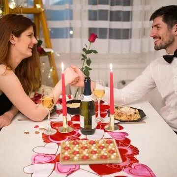 Wehhbtye Valentine's Day Table Runner - 69x15 Inch Love Decor