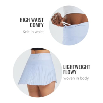 Stylish BALEAF Pleated Tennis Skirt for Active Women