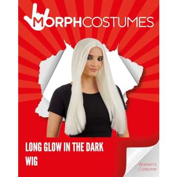 Fun Shack Glow in the Dark Wig for Halloween and Rave