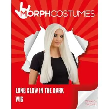 Fun Shack Glow in the Dark Wig for Halloween and Rave