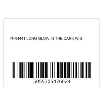 Fun Shack Glow in the Dark Wig for Halloween and Rave