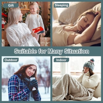 Warm Cozy Women's Fuzzy Socks Holiday Gift Set - 7 Pairs