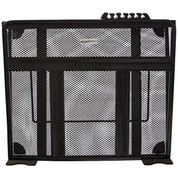 Amazon Basics Ventilated Adjustable Laptop Computer Holder Desk Stand, Black