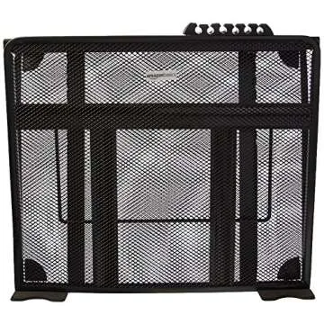 Amazon Basics Ventilated Adjustable Laptop Computer Holder Desk Stand, Black