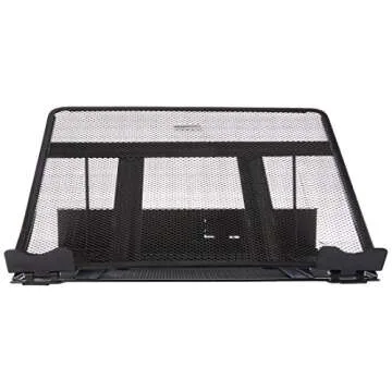 Amazon Basics Ventilated Adjustable Laptop Computer Holder Desk Stand, Black