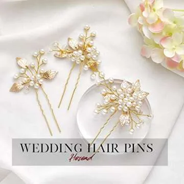 Heread Pearl Bride Hair Pins for Elegant Styles
