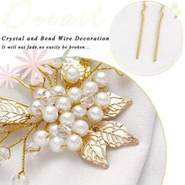 Heread Pearl Bride Hair Pins for Elegant Styles