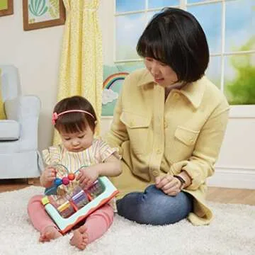 B. toys Spin, Rattle & Roll Activity Station – Developmental Interactive Baby Toy