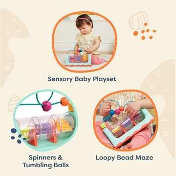 B. Baby Spin, Rattle & Roll Activity Station for Babies