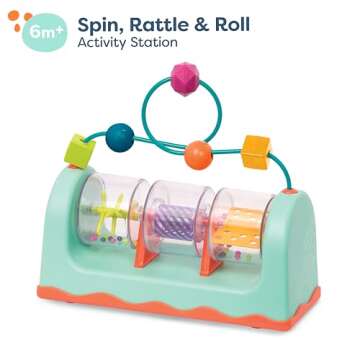 B. Baby Spin, Rattle & Roll Activity Station for Babies