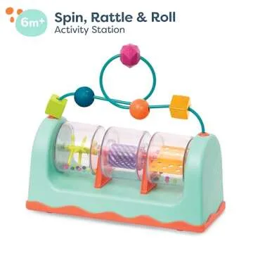 B. Baby Spin, Rattle & Roll Activity Station for Babies