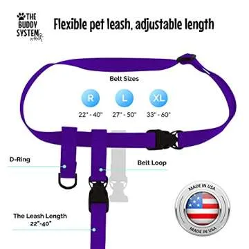 Buddy System Hands-Free Dog Leash for Active Lifestyle